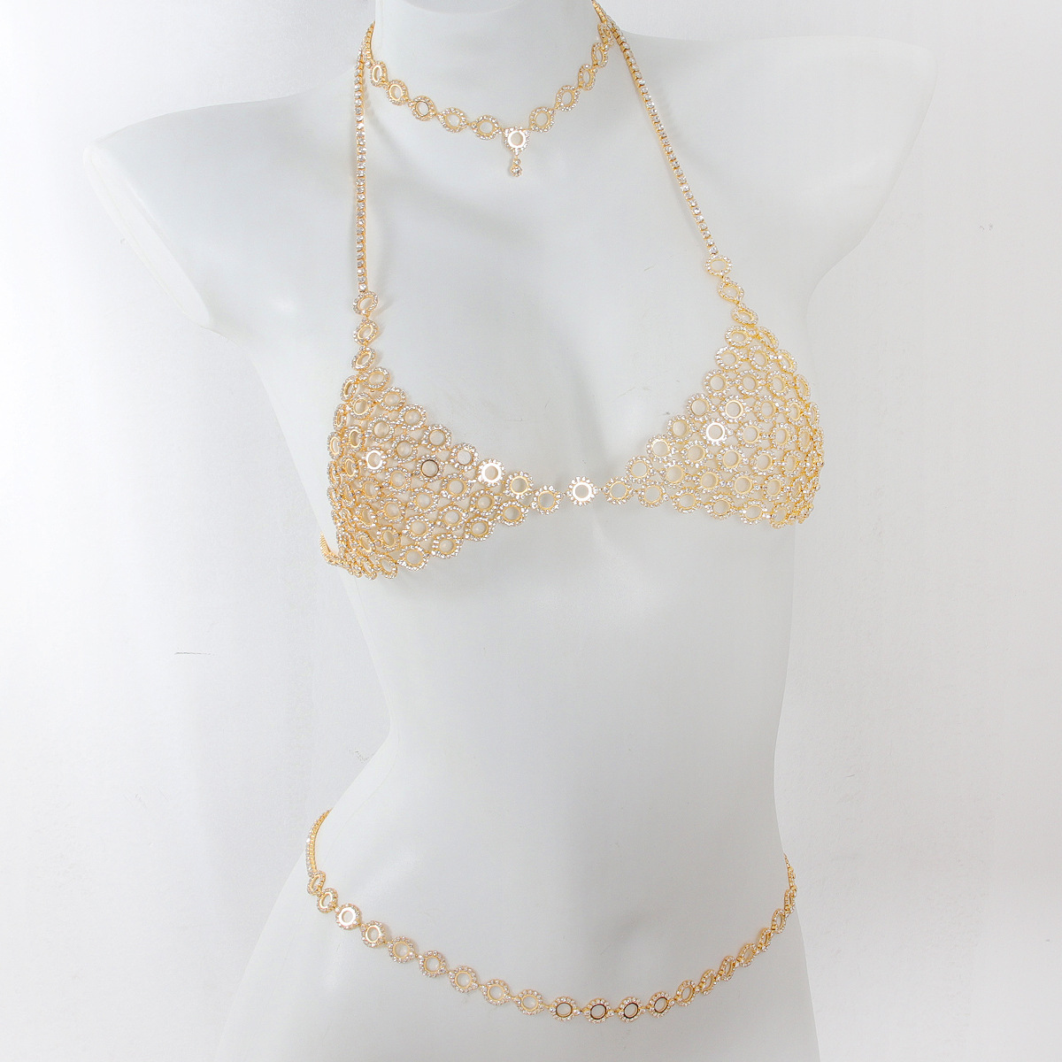 Body Jewelry Bra - Модное колье с круглым сращением, женский