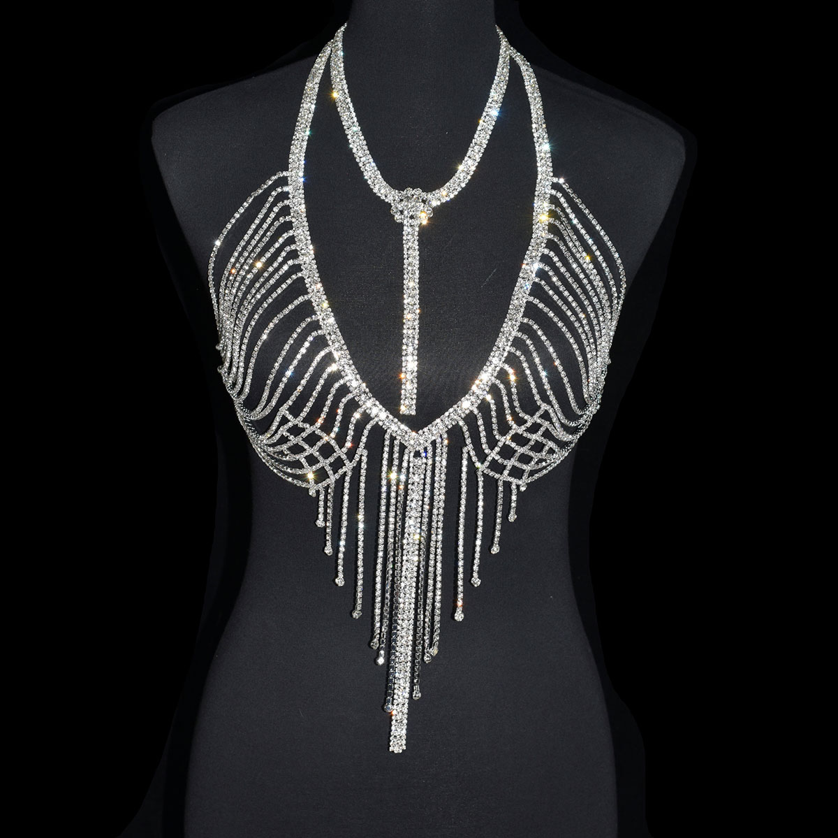 Body Jewelry Bra - Сексуальное роскошное нижнее белье с кисточками,