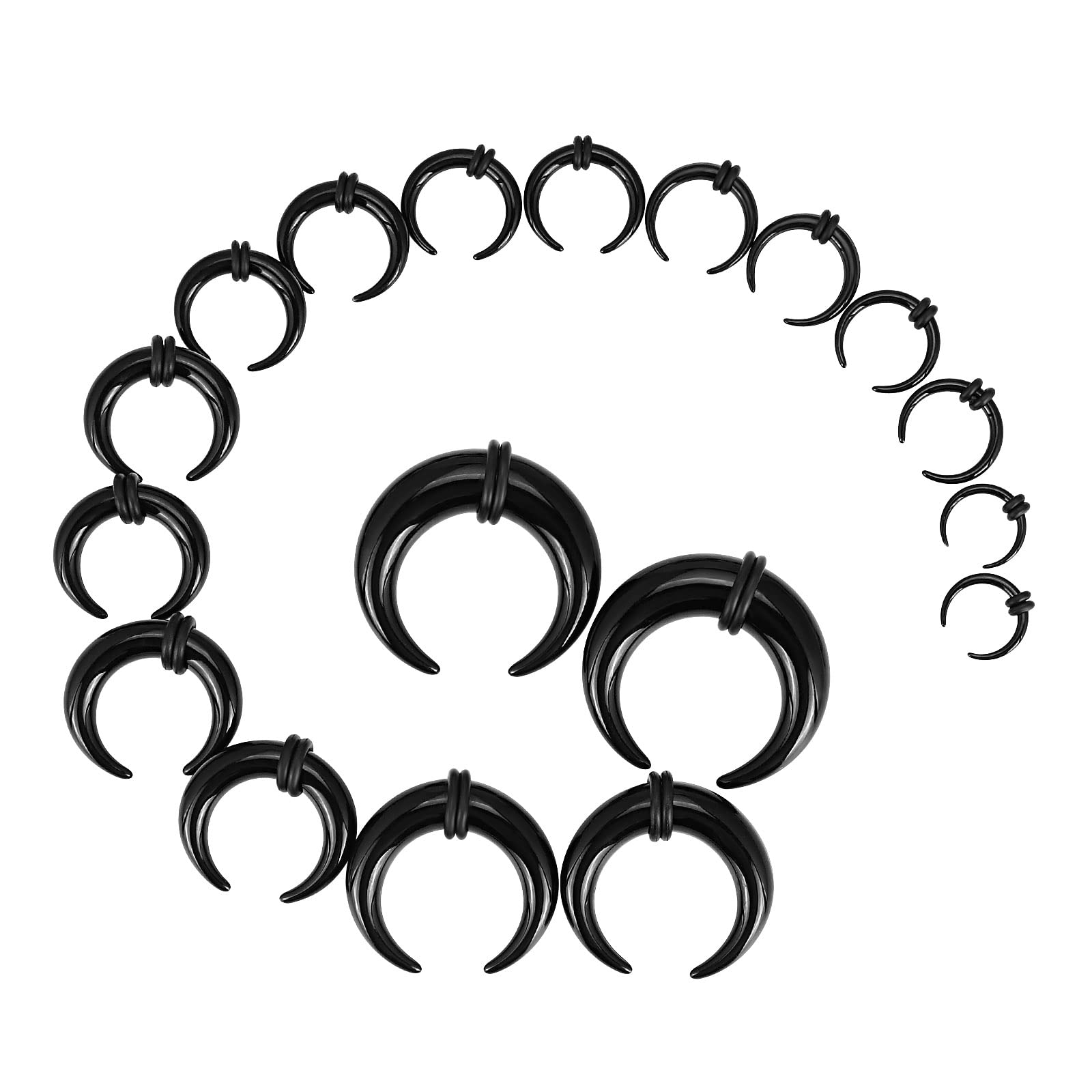 Body Jewelry Gauge Sizes - 18 шт. акриловые конусы для перегородки