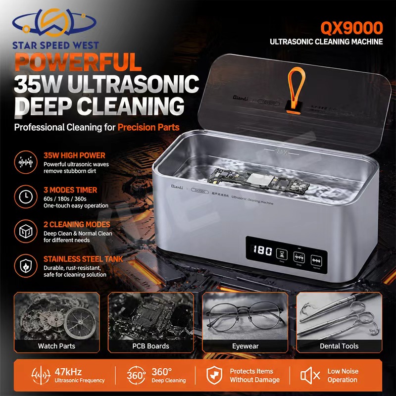 Body Jewelry Cleaner - Ультразвуковой очиститель QIANLI QX9000, 35 Вт,