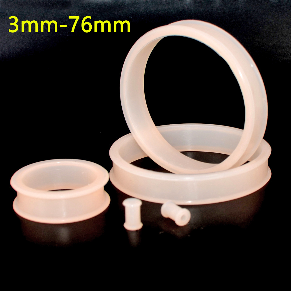 Body Jewelry Gauge Sizes - Пара больших Размеры кожи Цвет гибкий