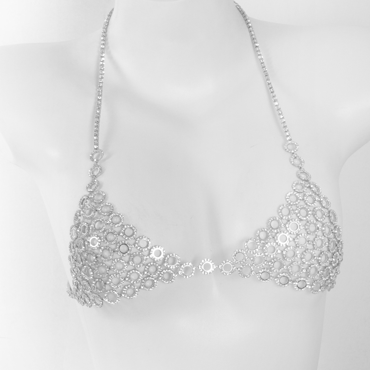 Модное колье с круглым сращени – обзор и цена Body Jewelry Bra