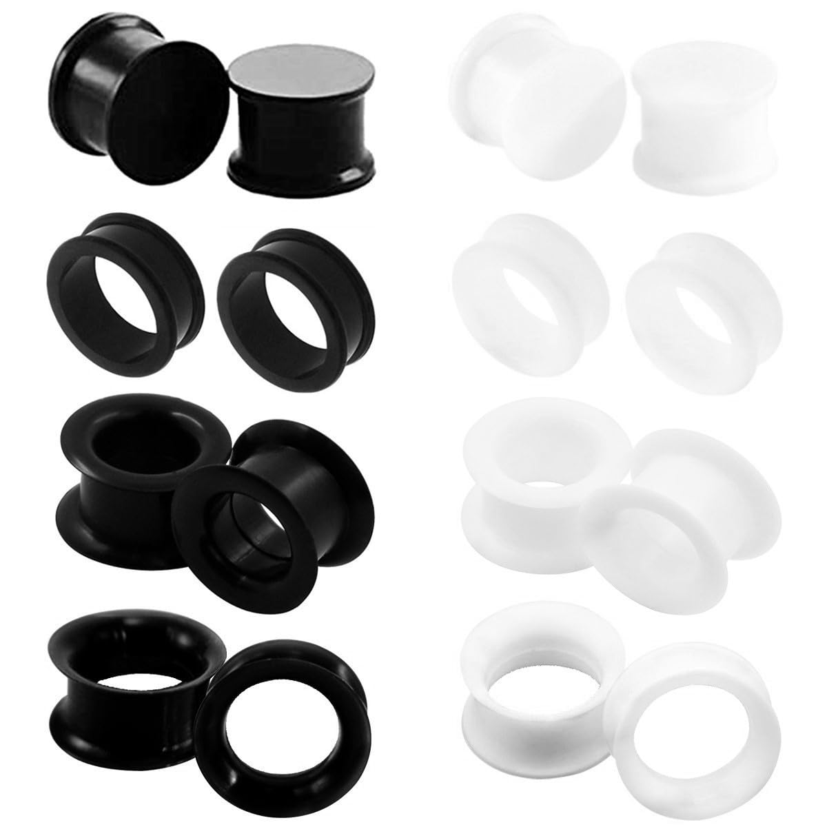 2/16 шт., гибкие силиконовые з – обзор и цена Body Jewelry Gauge Sizes