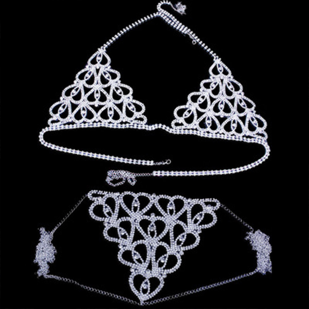 Модный бюстгальтер-стринги со  – обзор и цена Body Jewelry Bra