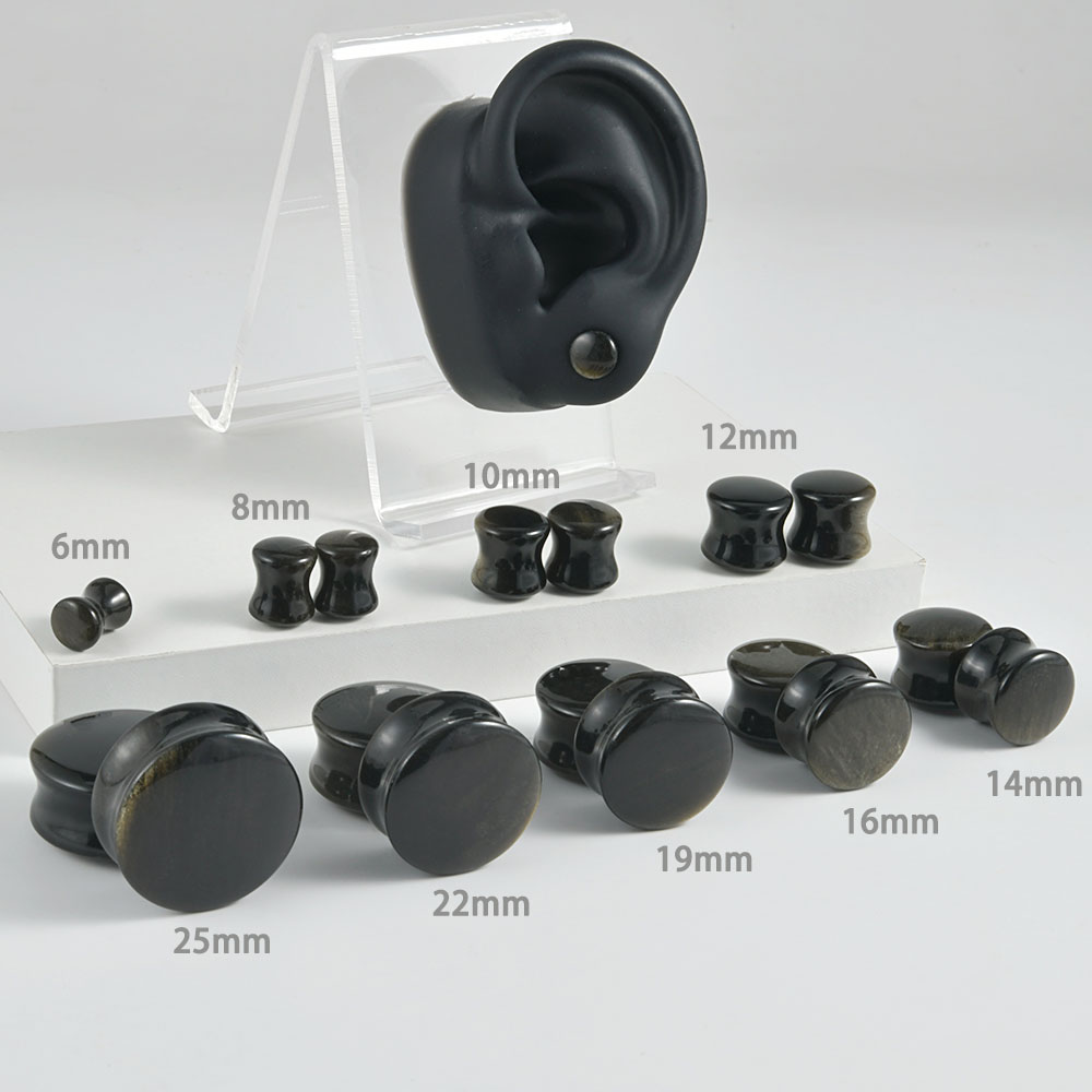 Двойные расклешенные заглушки  – обзор и цена Body Jewelry Gauge Sizes