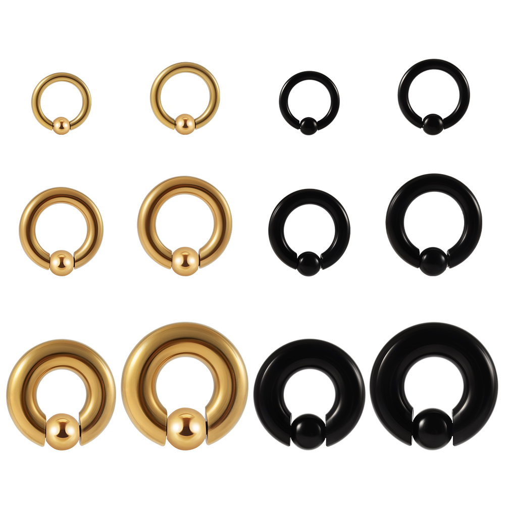1 шт., кольцо из нержавеющей с – обзор и цена Body Jewelry Gauge Sizes