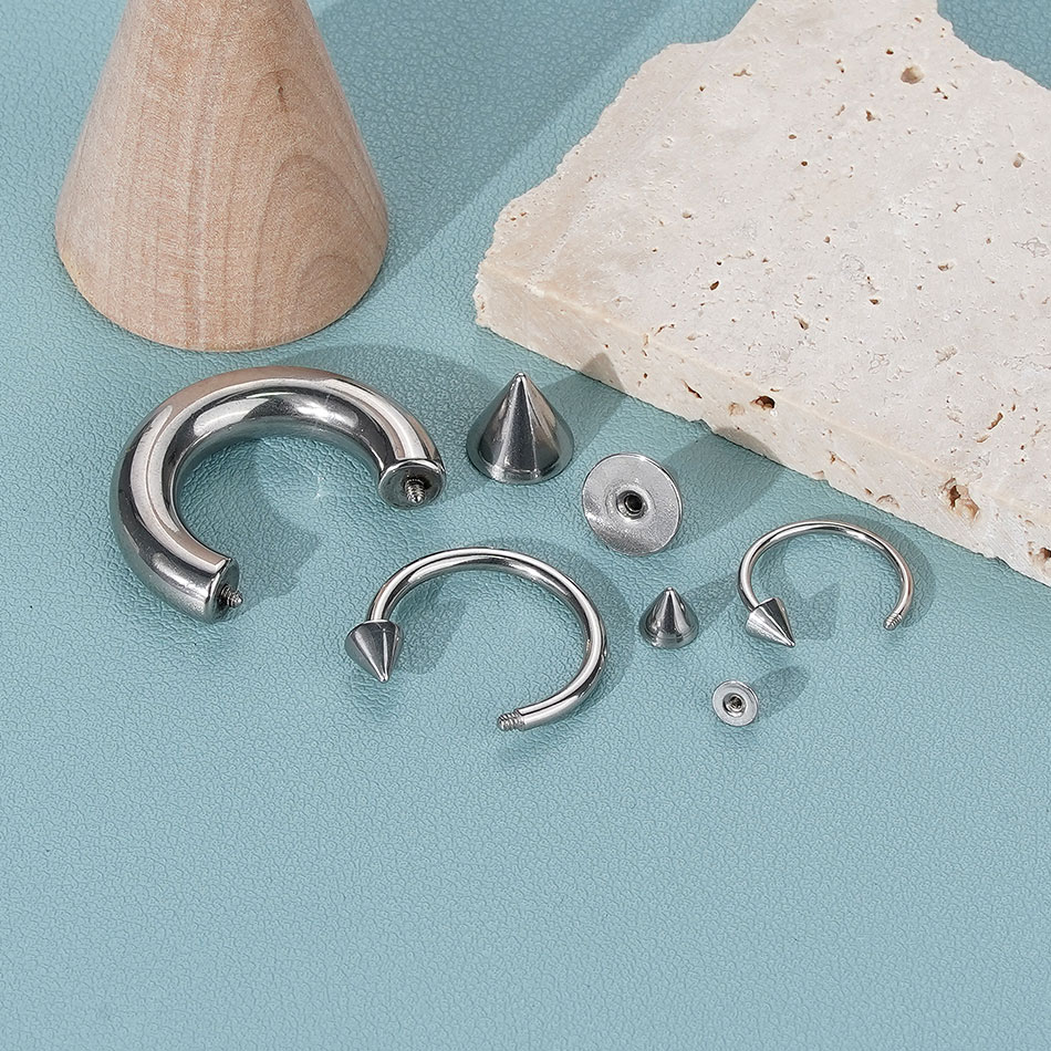 1 шт., кольцо-подкова большого – обзор и цена Body Jewelry Gauge Sizes